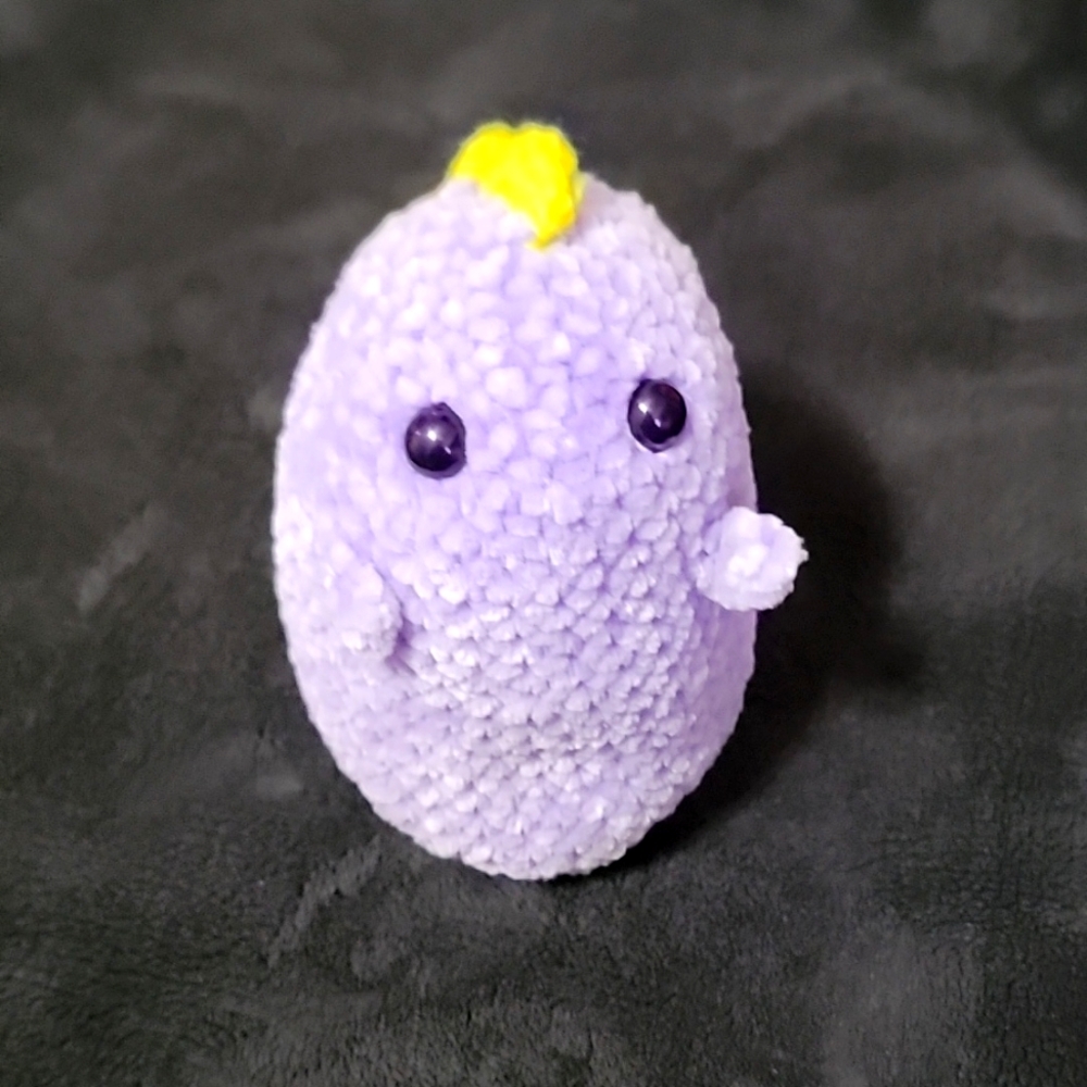 Mini crochet dinosaur